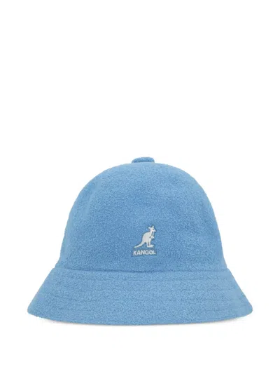 Kangol Embroidered Bucket Hat In Blue