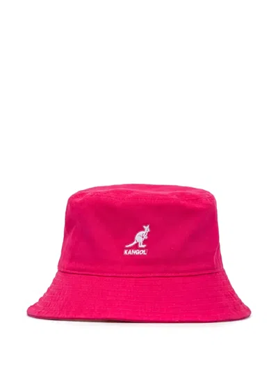 Kangol Embroidered Bucket Hat In Pink