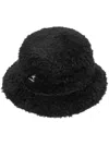 Kangol Embroidered-logo Bucket Hat In Black