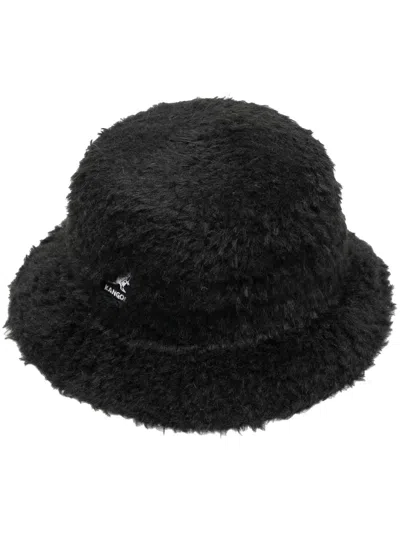 Kangol Embroidered-logo Bucket Hat In Black