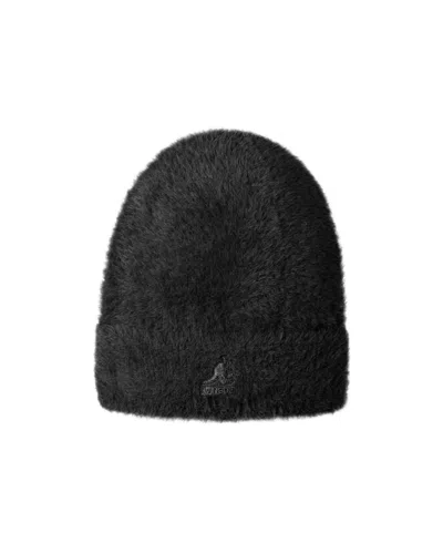 Kangol Faux Fur Knitted Hat In Black