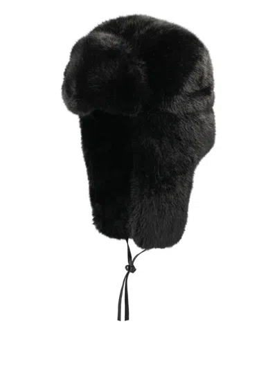 Kangol Faux-fur Trapper Hat In Black