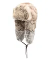 Kangol Faux-fur Trapper Hat In Neutral