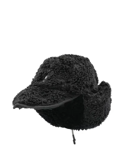 Kangol Fleece Ear-flap Hat In Black