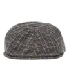 Kangol Flexfit Cap With Check Motif In Black