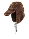 Kangol Fluffy-texture Hat In Brown