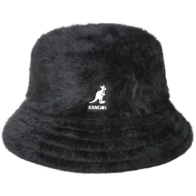 Kangol Furgora Angora Fur Bucket Hat In Black