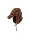 Kangol Fluffy-texture Hat In Brown