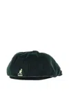 Kangol Hawker Corduroy Newsboy Cap In Green