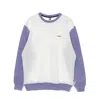 Kangol Heritage Taped Crew Sweat Iced Lilac Men's Lightweight Crewneck Sweatshirt In White