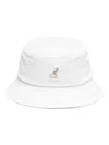 Kangol Kangaroo Logo Bucket Hat In White