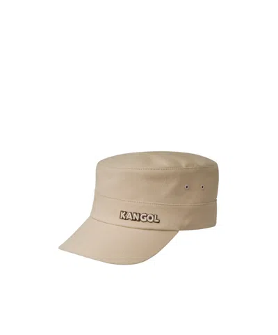 Kangol Khaki Cotton Army Cap In Red