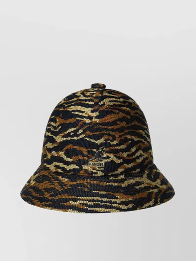KANGOL KNIT TIGER PATTERN WIDE BRIM HAT