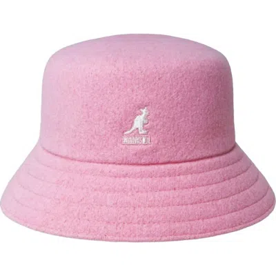 Kangol Lahinch Wool Bucket Hat In Pepto In Pink