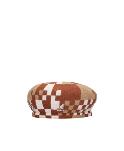 Kangol Logo Beret In Multi