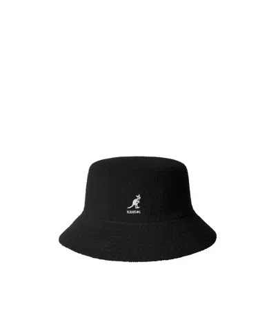Kangol Logo Detail Fisherman Hat In Black