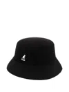 Kangol Logo-embroidered Bucket Hat In Black