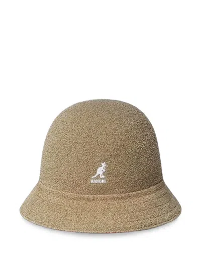 Kangol Logo Hat In Brown
