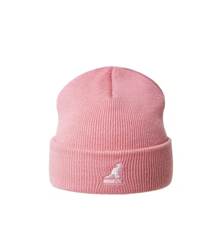 Kangol Logo Knitted Hat In Pink