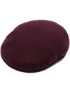 Kangol Logo-patch Flat-cap In Burgundy