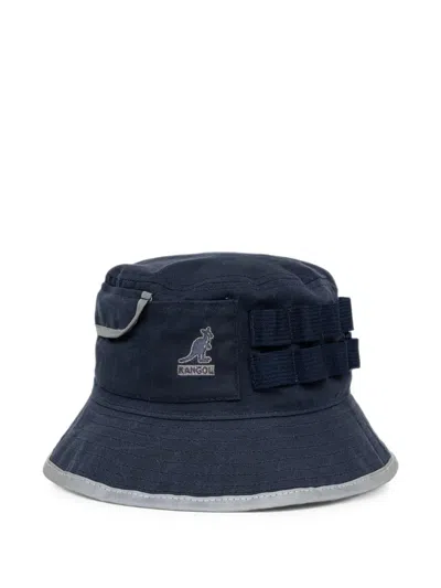 Kangol Logo Trim Bucket Hat In Blue