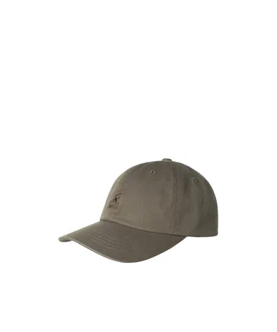 Kangol Logo Washed Baseball Cap In Green