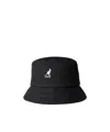 Kangol Embroidered-logo Bucket Hat In Black