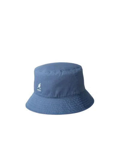 Kangol Logo Washed Fisherman Hat In Blue