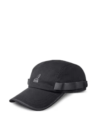 Kangol Logo-detail Baseball Cap In Black