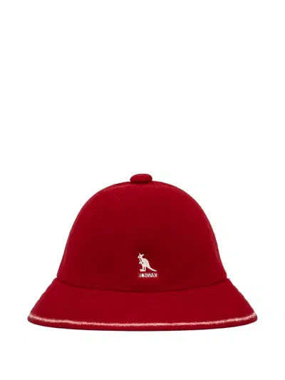 Kangol Logo-detail Bucket Hat In Red