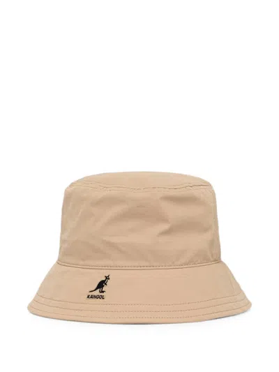 Kangol Logo-embroidered Bucket Hat In Brown