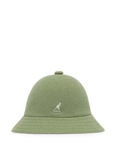 Kangol Logo-embroidered Bucket Hat In Green