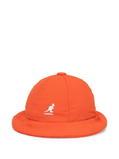 Kangol Logo-embroidered Bucket Hat In Orange