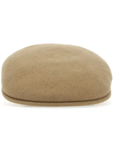 Kangol Logo-embroidered Wool Felt Flat Cap In White