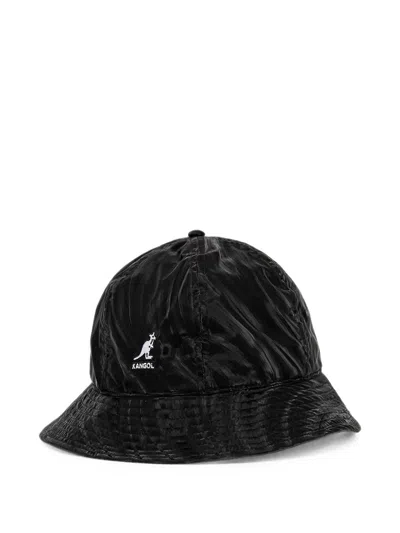 Kangol Logo-patch Bucket Hat In Black
