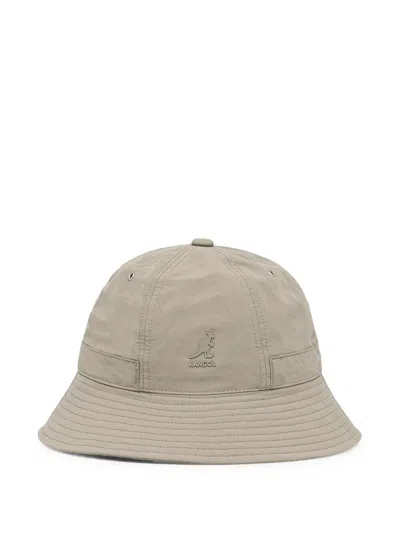 Kangol Logo-patch Drawstring Bucket Hat In Pink