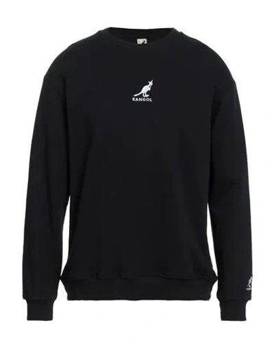 Kangol Man Sweatshirt Black Size L Cotton