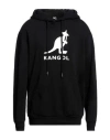 Kangol Man Sweatshirt Black Size Xl Cotton In Black