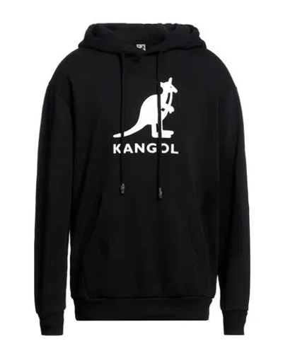 Kangol Man Sweatshirt Black Size Xl Cotton