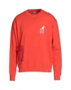 Kangol Man Sweatshirt Tomato Red Size Xxl Cotton In Tomato Red