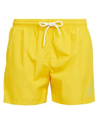 Kangol Man Swim Trunks Yellow Size L Polyester