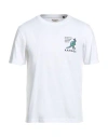 Kangol Man T-shirt White Size Xl Cotton In Multi
