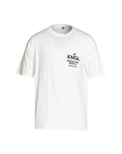 Kangol Man T-shirt White Size Xxl Cotton