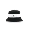 Kangol Men's Fisherman Hat Bermuda Stripe Bucket Black/white In Black/white