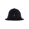 Kangol Black Kangaroo Embroidered Fisherman's Hat