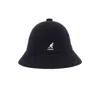 Kangol Logo-embroidered Bucket Hat In Black