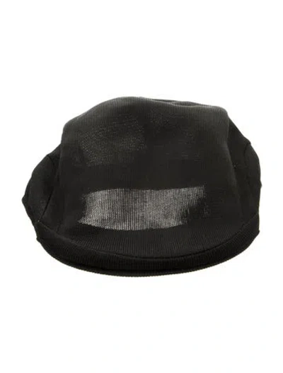 Pre-owned Kangol Newsboy Cap In Black