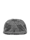 Kangol Flexfit Cap With Check Motif In Gray