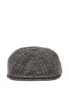 Kangol Flexfit Cap With Check Motif In Gray