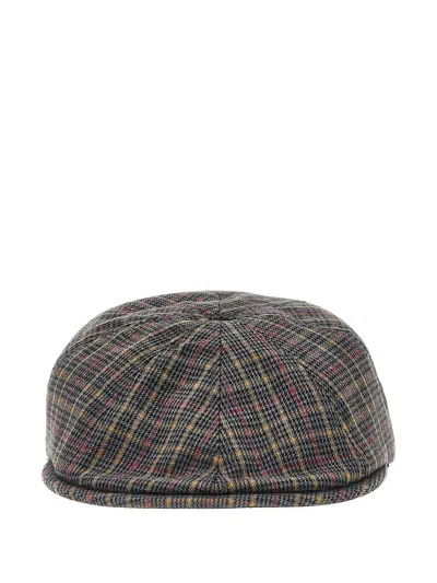 KANGOL PATTERN FLEXFIT NEWSBOY CAP